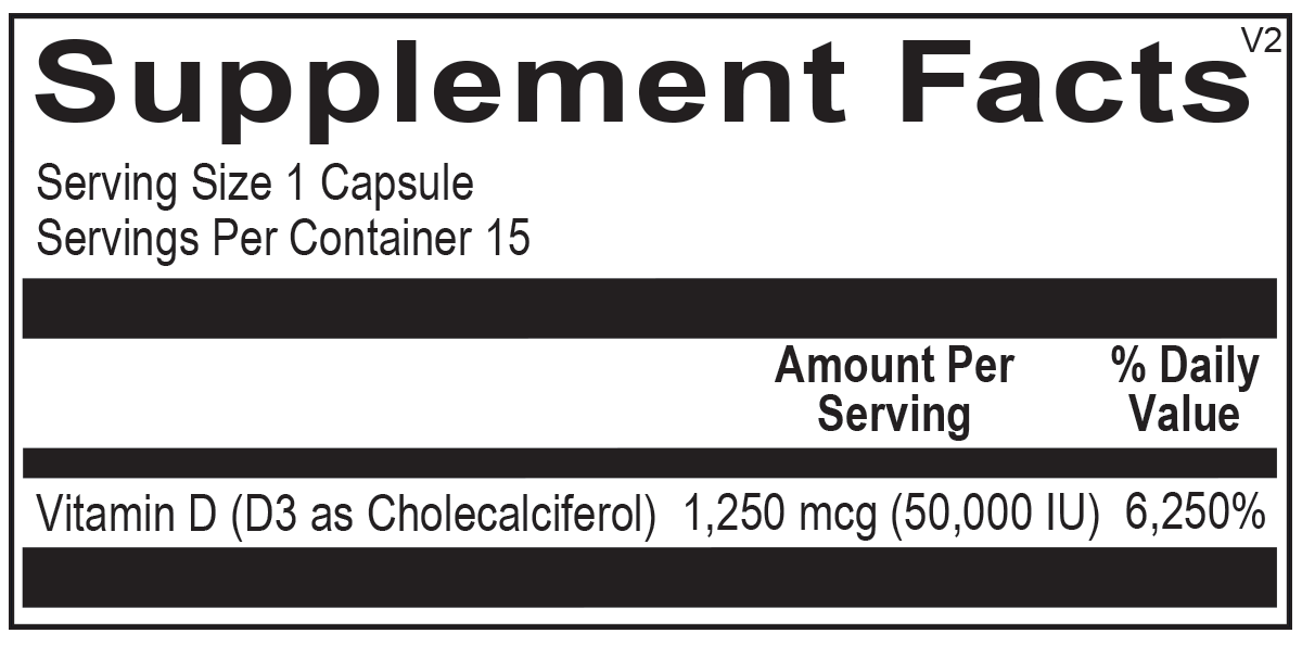 Vitamin D3 50,000IU